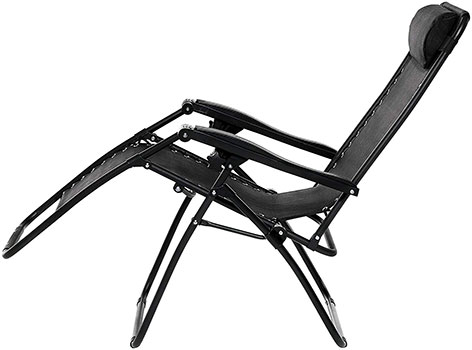 Zero Gravity Position of AmazonBasics Lounge Chair