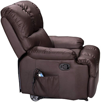 Side View of Giantex Recliner Chair