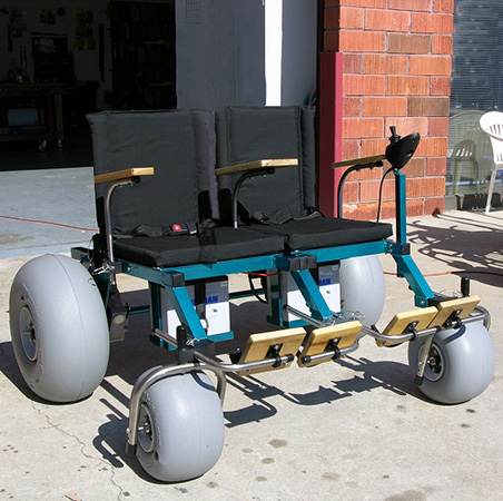 An Image of Beach Cruzr 4 2 Two-Seater Electric Wheelchair