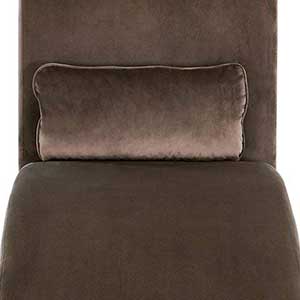 Accent Pillow of Brown Belleze Chaise Living Room Chair