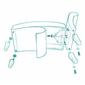 Easy Assemble Illustration Image of Belleze Chaise Living Room Chair