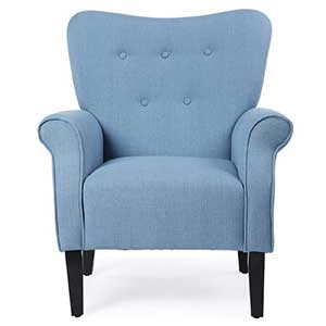 Baby Blue Belleze Armchair facing front