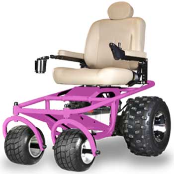A Right View Image of Outdoor Motorized Wheelchair: Beach Mobility’s Nomad