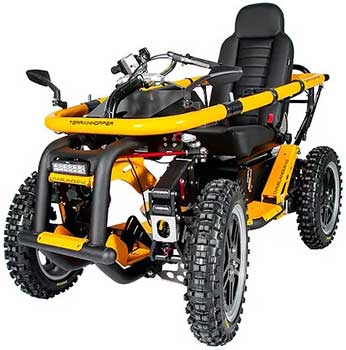 A Right View Image of Outdoor Motorized Wheelchair: Terrain Hopper