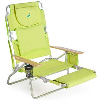 Lime Green Ostrich Padded Chair