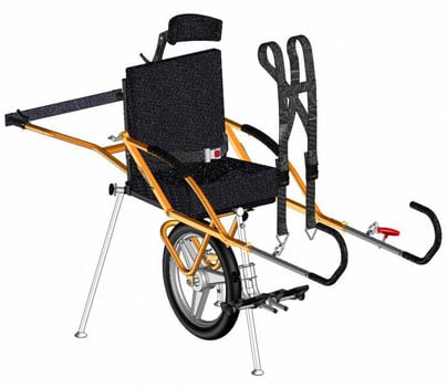 A 3D Model Image of Joelette Wheelchair – All Terrain Chair