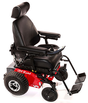 A Side View Image of Magic Mobility Power Chairs: Frontier V4 Off Road