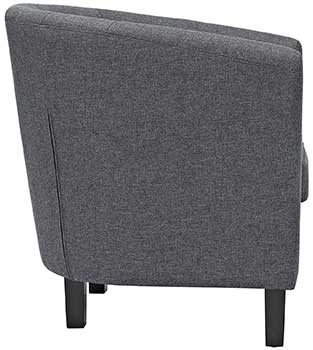 Left Side of Gray Modway Prospect Contemporary Armchair