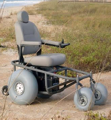 A Left Image View of Outdoor Extreme Mobility Beach Cruiser