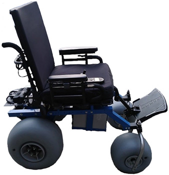 An Image of Specification Section of AJ’s Beach Cruzr Electric Wheelchair