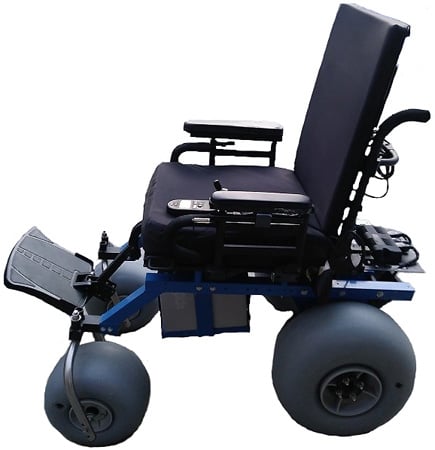 An Image of AJ’s Beach Cruzr Electric Wheelchair