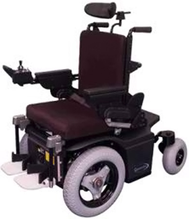 The Teftec Omegatrac Wheelchair, a go-anywhere mobility aid
