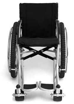 A Front View Image of Whirlwind RoughRider Wheelchair