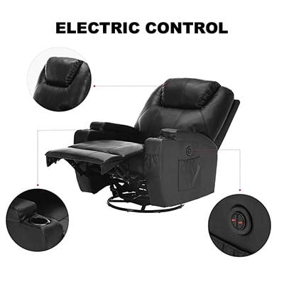 An image of SUNCOO massage recliner Electric Control - 11 in 1 Power Recliner