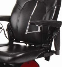 The Viking 4x4 Wheelchair's adjustable armrest
