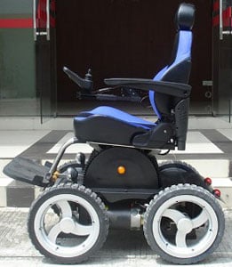 Side view image of the Viking 4x4 Wheelchair