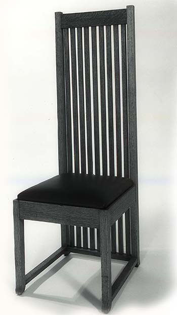 The Robie Chair by Frank Lloyd Wright, a dining room side chair designed for Frederick C. Robie house