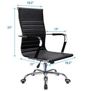 A Specification Image View of Devoko Modern Office Desk Chair