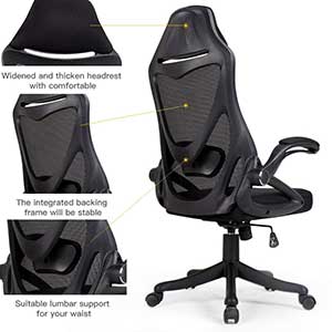 A Headrest & Comfortable Image View of Zenith High Back Mesh Office Chair