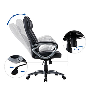 Best Ergonomic Office Chair Under $100 Kadirya Mixed Upholstery Recling Tilt - Chair Institute