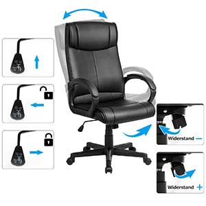 An Image of Best Ergonomic Office Chair Under $100 Merax Modern Luxe Tilt Mechanism