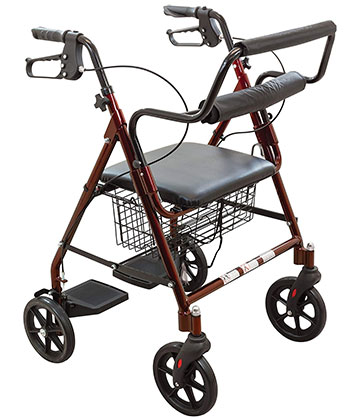 An Image of Left View of Best Lightweight Transport Wheelchair: ProBasics Rollator
