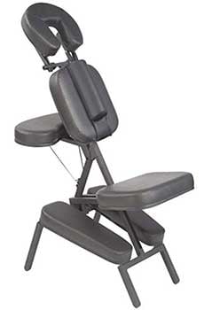 An image of the Master Massage Apollo Portable Massage Chair in black upholstery