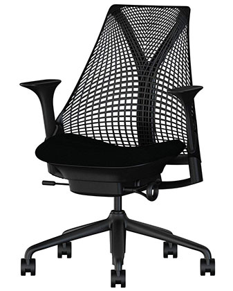 Black variant of the Herman Miller Sayl Chair