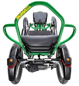 Joystick configuration of the Boma Off Road Wheelchair
