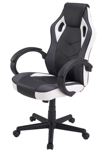 Black/White Coavas Gaming Chair