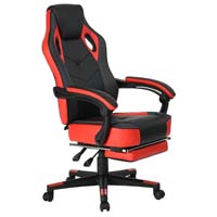 Red/Black Coavas Gaming Chair With Footrest