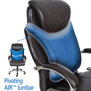 Reactive Air Lumbar of the Serta Air Health and Wellness Executive Office Chair