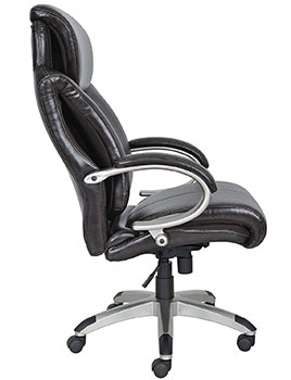 Side view of the Serta Air Health and Wellness Executive Office Chair