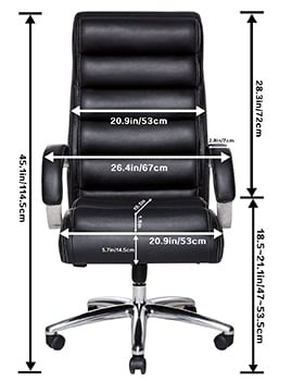 View of TOPSKY “Wave” Executive Office Chair Specifications