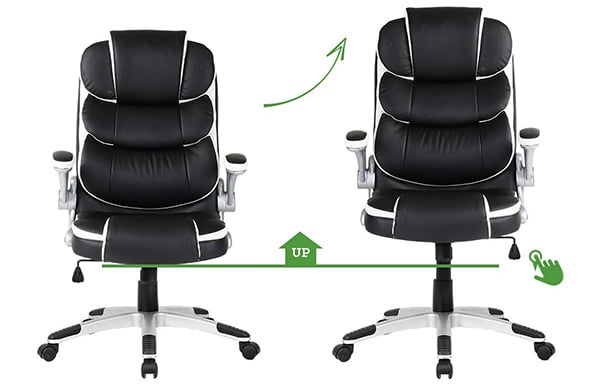 An Image of VANBOW Executive Office Chair: B07FD3GS2N Height Adjustment