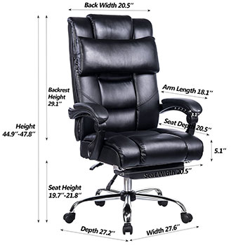 VANBOW Executive Office Chair: B07G6LRFV6 Specification