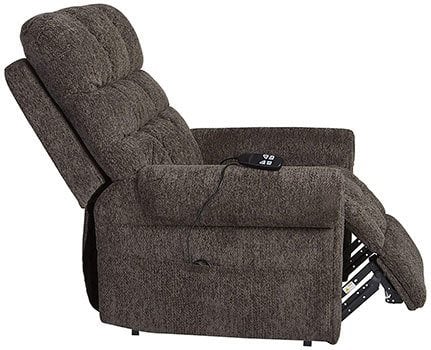 Ashley Furniture Ernestine Power Lift Recliner Side Left View - Chair Institute