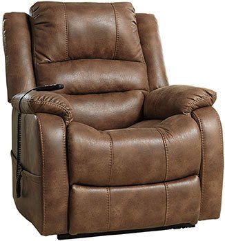 Left Image View of Ashley Yandel Power Lift Recliner