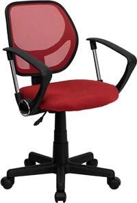 A smaller image of Aurora Petite Office Chair in Red