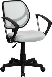 A smaller image of Aurora Petite Office Chair in White