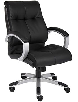 Left View of Boss Double Plus Mid Back Office Chair