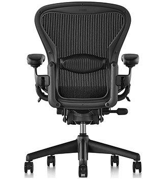 Back View of Herman Miller Aeron Office Chair