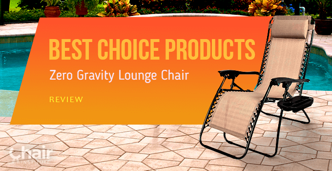 Best Choice Products Zero Gravity Lounge Chair in a poolside