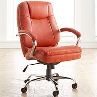 Orange variant of the BrylaneHome Extra Wide Women’s Office Chair