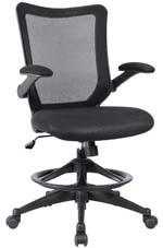 A snall image of Devoko Drafting Chair in Deep Black