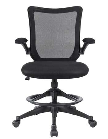 A large front image of Devoko Drafting Chair in black