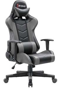 A snaller image of Devoko Ergonomic Gaming Chair in Grey