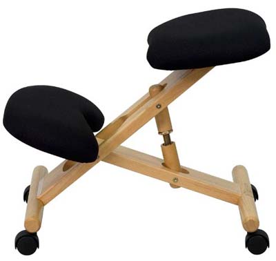 Black Flash Furniture Ergonomic Kneeling Chair