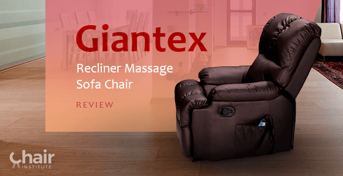Giantex Recliner Massage Sofa Chair in an open living room and dining room setting
