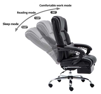 An image of Kadirya KD 1018 - 2 showing different recline mode
